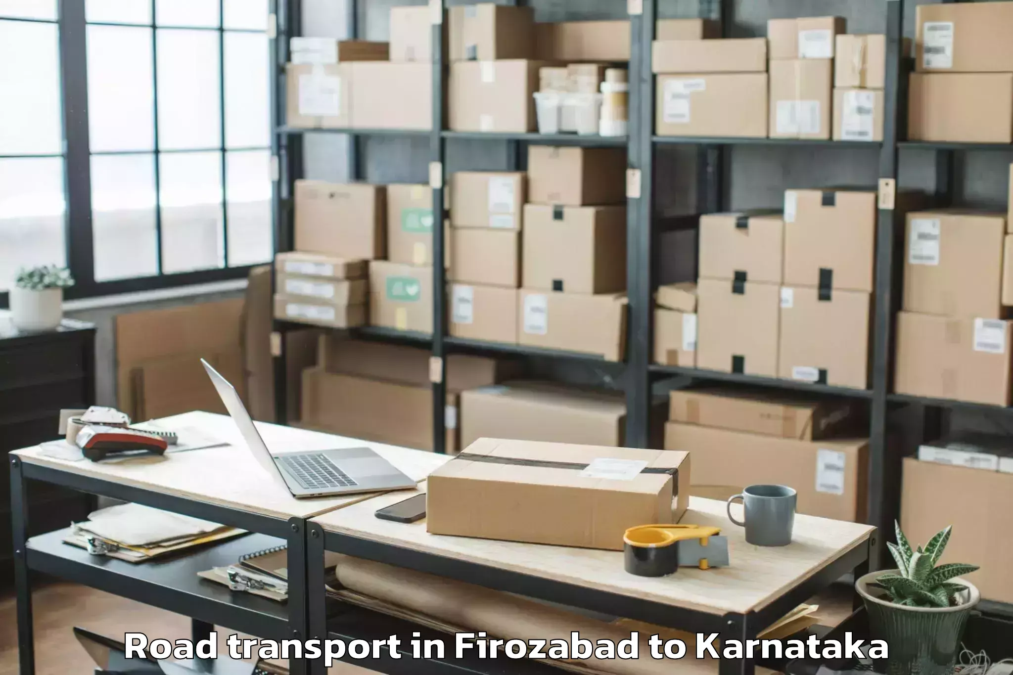 Reliable Firozabad to Holalu Road Transport